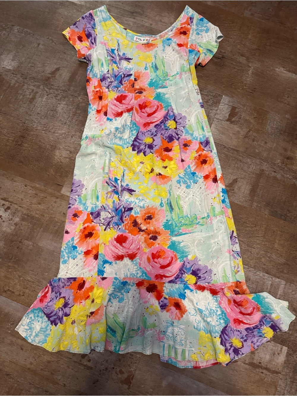 Jams World Hattie Ruffle-Hem Maxi Dress - Gazebo